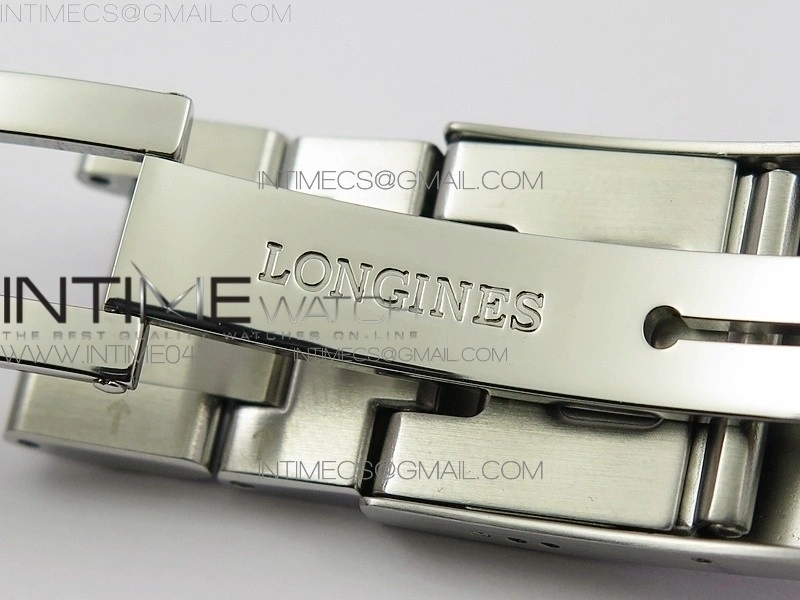 Conquest L3.840.4.56.6 Real Ceramic Bezel SS ZF 1:1 Best Edition Black dial On SS Bracelet A2824